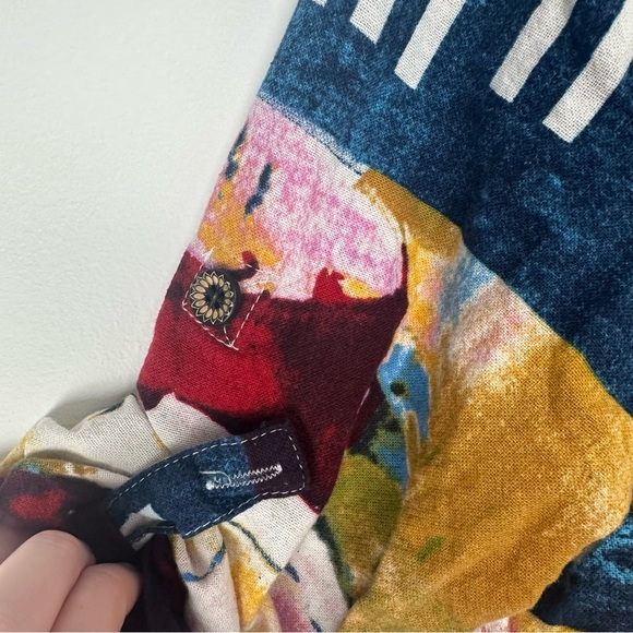 Zara Tianzhien Women’s Tunic Size XXL Cotton Artsy Art To Wear Dopamine Eclectic - Picture 4 of 13